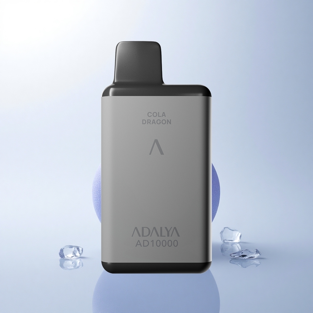 Adalya AD 10000 Puffs الجليد الأزرق - أنبوب ألومنيوم بإضاءة زرقاء