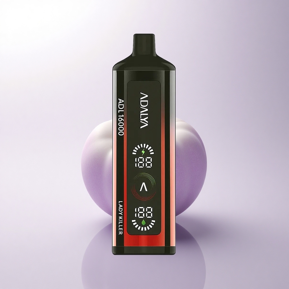 Adalya ADL 16000 PRO Puffs قاتلة السيدات - أنبوب فولاذي وشاشة رقمية