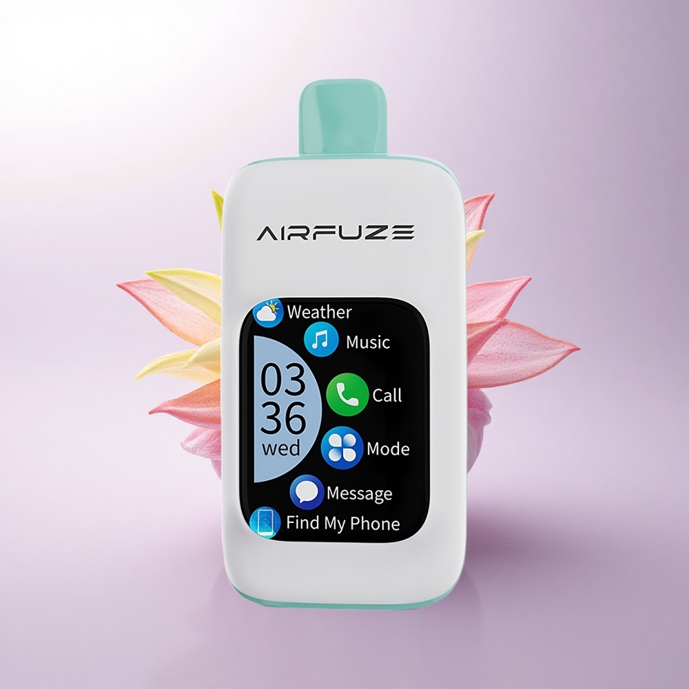 AirFuze Smart 30000 Puffs انفجار فواكه قوس قزح بشاشة تعمل باللمس ونيكوتين 5٪