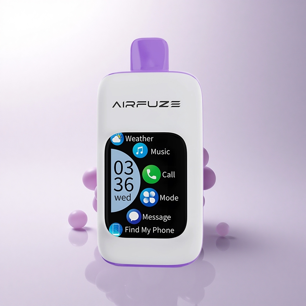 AirFuze Smart Pro 40000 Puffs انفجار العنب الذكي مع شاشة لمس و 3 مستويات و 20 مل