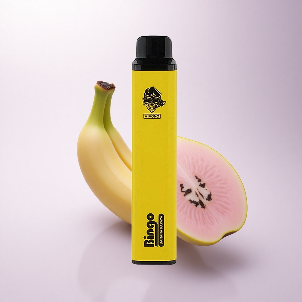 Aivono Aim Bingo 4000 Puffs موز بابايا بطارية 1000mAh وعصير 10mL