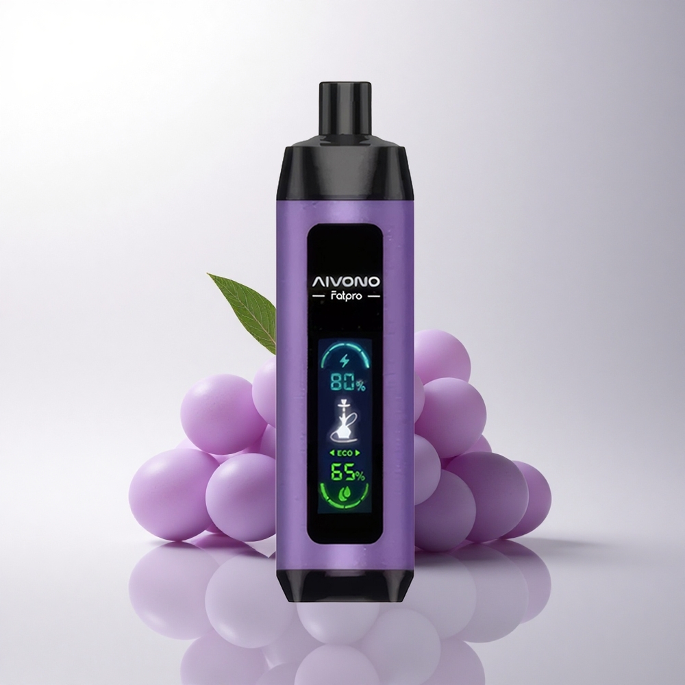 Aivono Aim Fatpro 22000 Puffs نعناع العنب بنكهة طبيعية واصطناعية مع 0.6 أوم