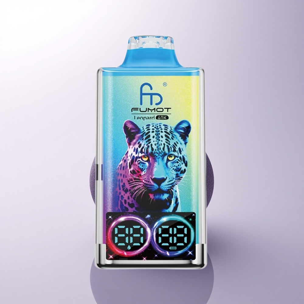 Fumot Leopard 40K Puffs التنين الأسود الجليد - 5% نيكوتين، شحن نوع-C، بطارية 700mAh