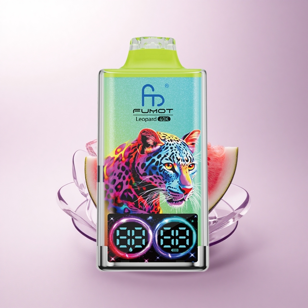 Fumot Leopard 40K Puffs بطيخ مثلج بنسبة 5٪ نيكوتين مع شحن Type-C وباترية 700mAh