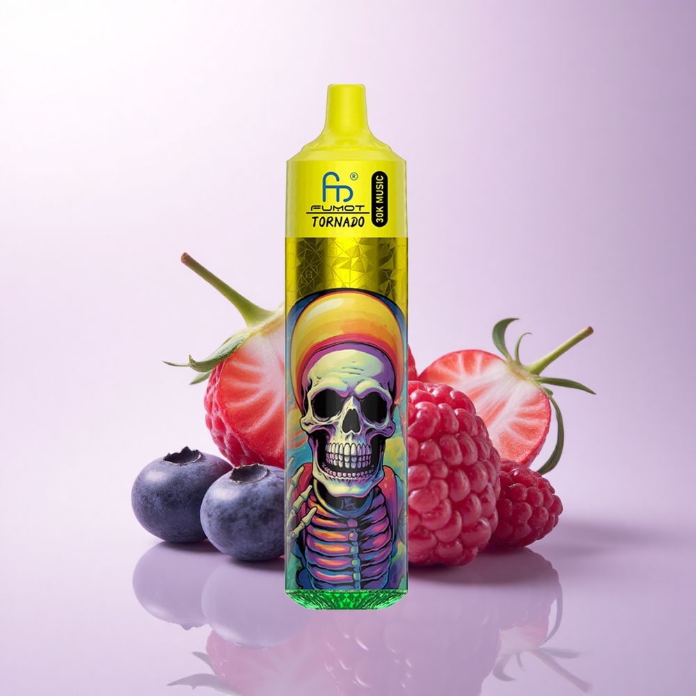 Fumot Randm Tornado 30000 Puffs فراولة توت أزرق توت أحمر 30مل شبكة 1.0 أوم
