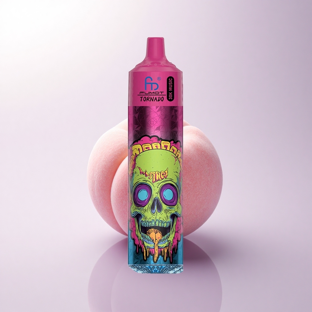 Fumot Randm Tornado 30000 Puffs ثلج الخوخ 30 مل شبكة 1.0 أوم