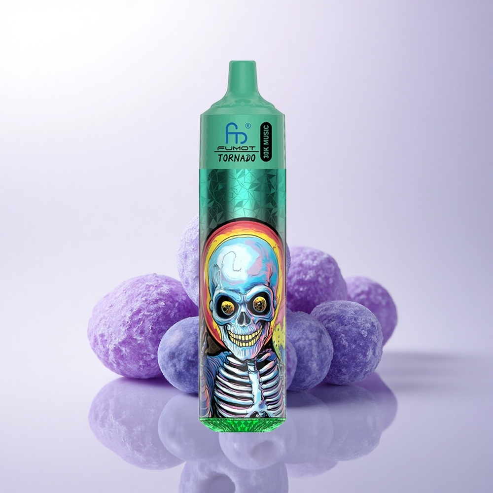 Fumot Randm Tornado 30000 Puffs توت أزرق جليدي بشاشة إل إي دي وسعة 30 مل