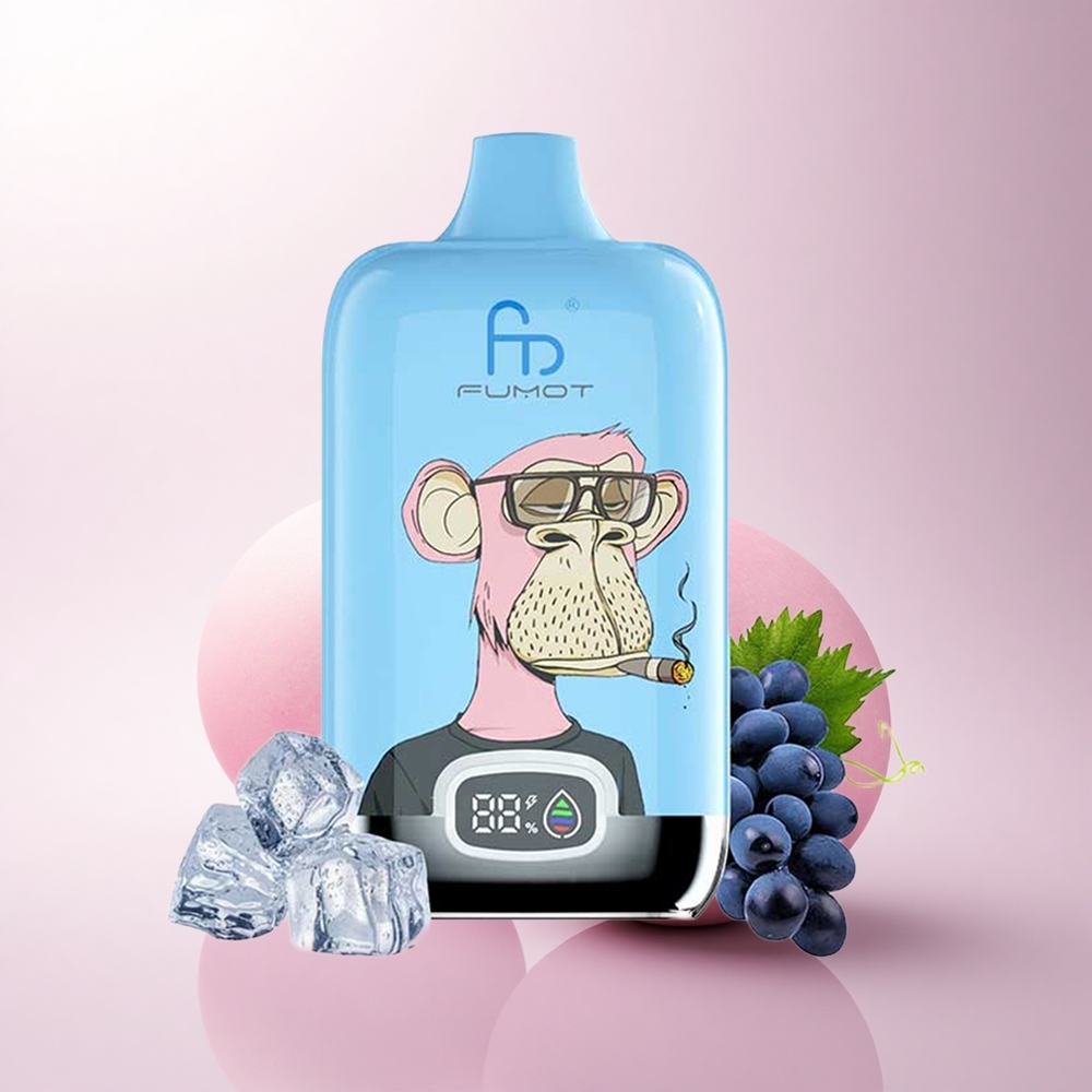 Fumot Tornado Digital Box 12000 Puffs عصير الليمون الوردي الشبكي 20 مل