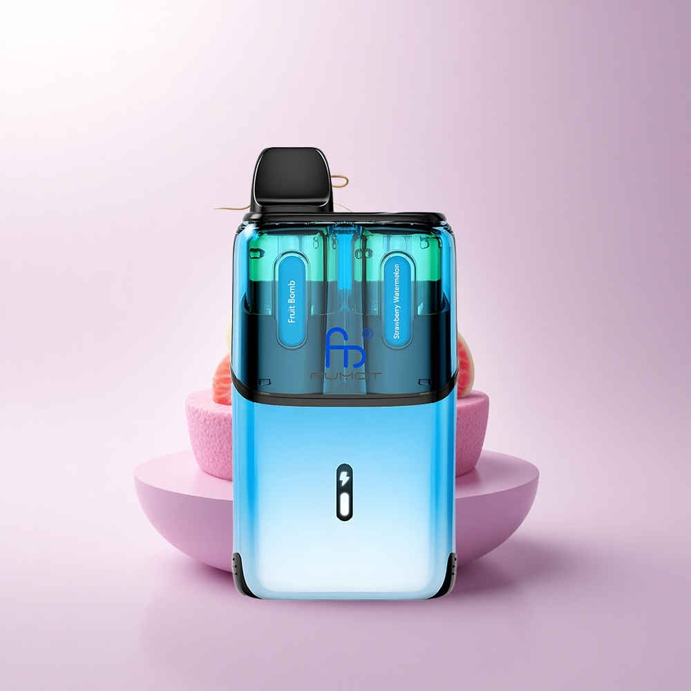 Fumot Ultra T32000 Puffs فاكهة متفجرة - فراولة بطيخ بشحن سريع ونيكوتين ٢٠ ملغ