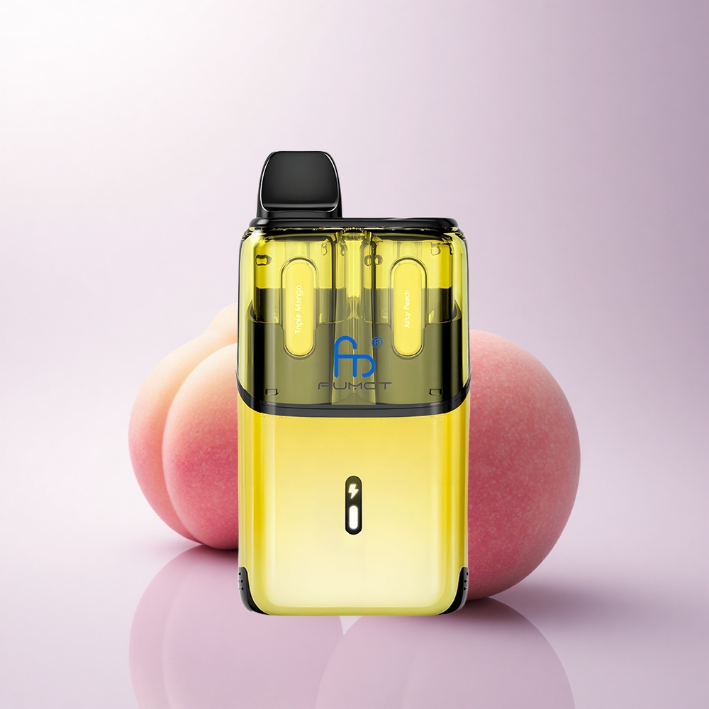 Fumot Ultra T32000 Puffs مانجو ثلاثي - خوخ عصيري مع شبكة متطورة وشحن سريع