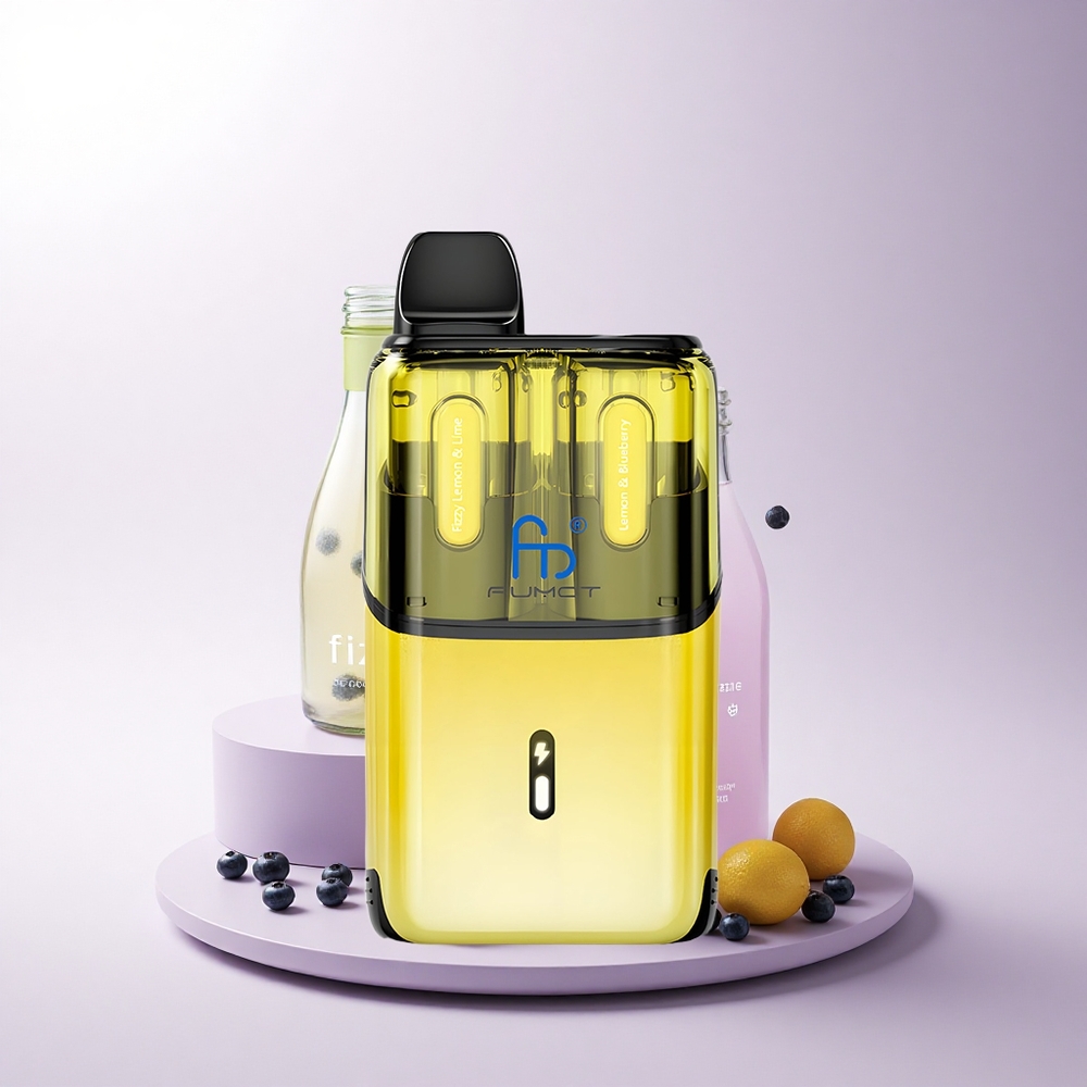 Fumot Ultra T32000 Puffs ليمون فوار & التوت الأزرق مع شحن سريع Type-C ومللي 24 سعة سائل