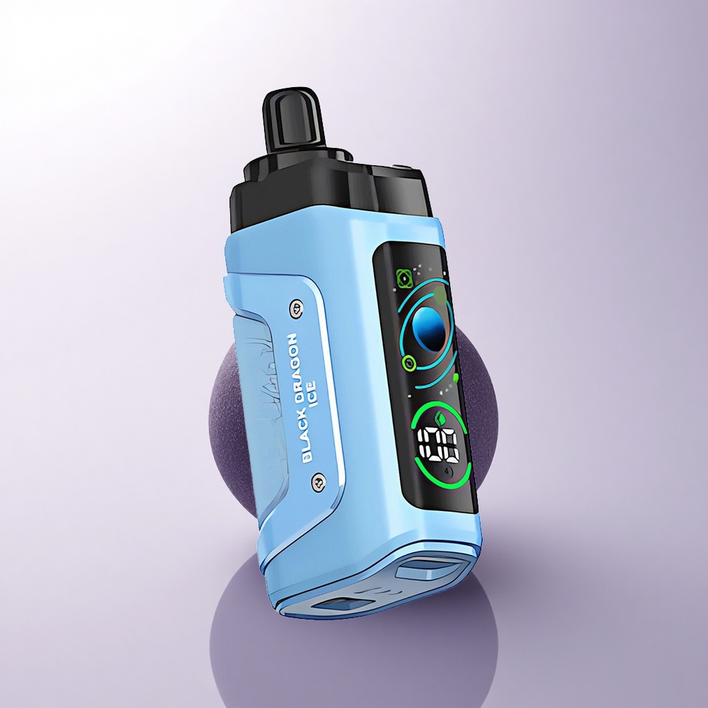 Razz Bar 45000 Puffs التنين الأسود الجليد - ملف شبكي 1.0 أوم - شحن نوع سي - 20 ملغ/مل نيكوتين