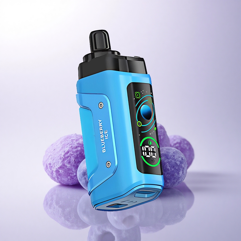 Razz Bar 45000 Puffs توت أزرق جليدي مع ملف شبكي 1.0 أوم وبطارية 650 مللي أمبير