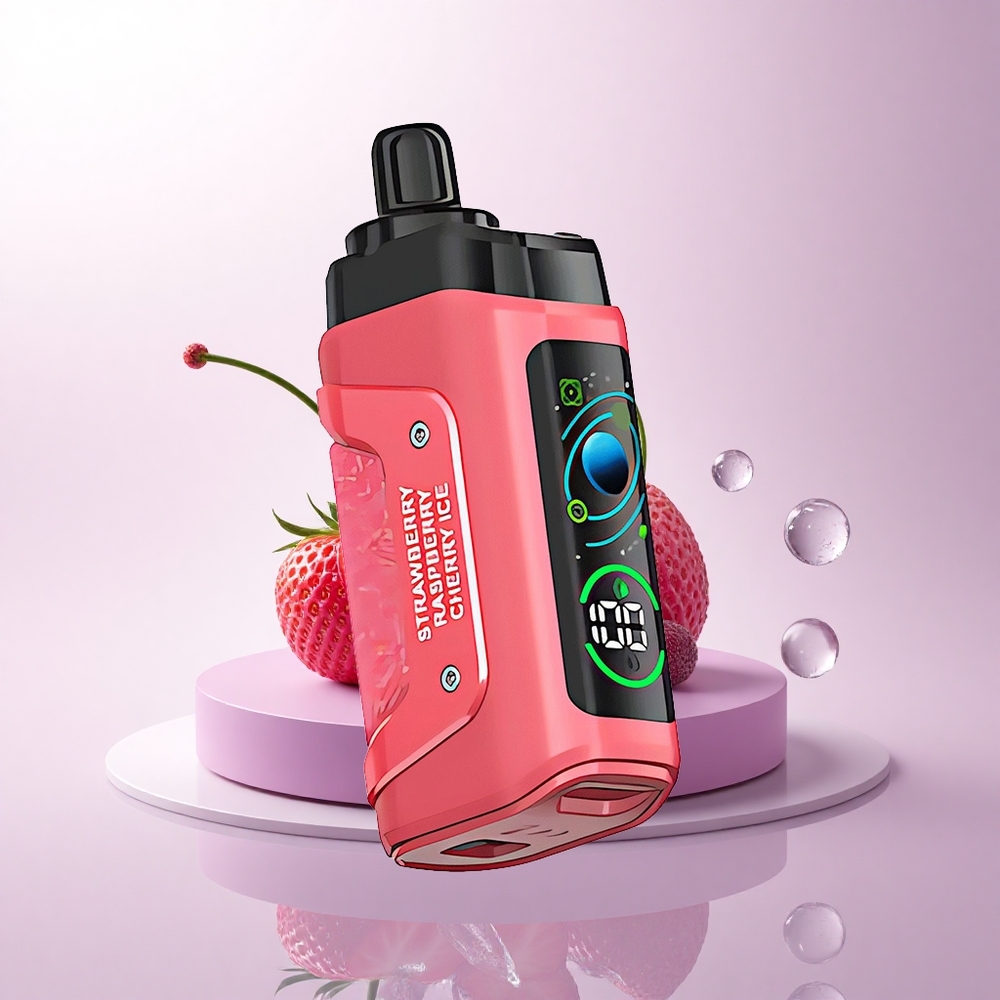 Razz Bar 45000 Puffs أيس كريم الفراولة والكرز مع شبكة 1.0 أوم وبطارية 650 مللي أمبير