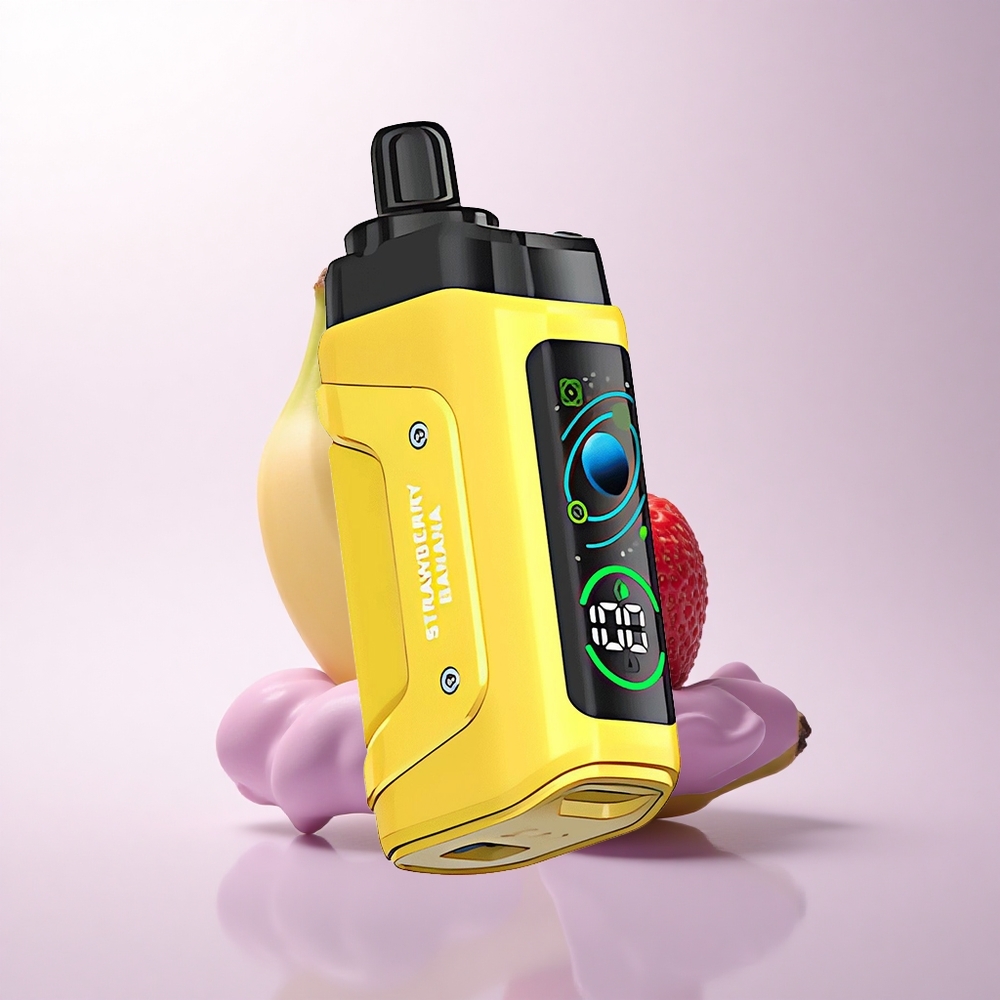 Razz Bar 45000 Puffs فراولة موز مع شبكة 1.0 أوم
