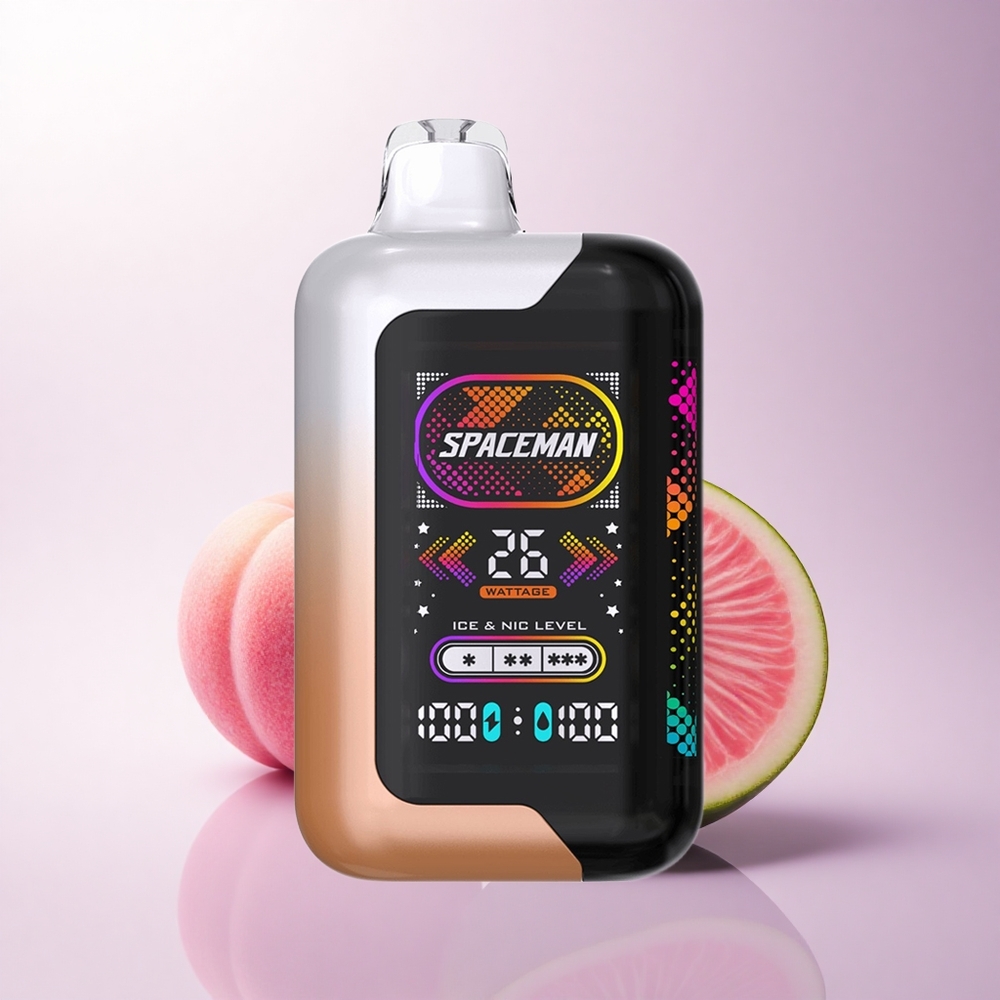 SMOK SPACEMAN SP40000 Puffs عصير الخوخ والبطيخ بقوة 50 ملجم/مل