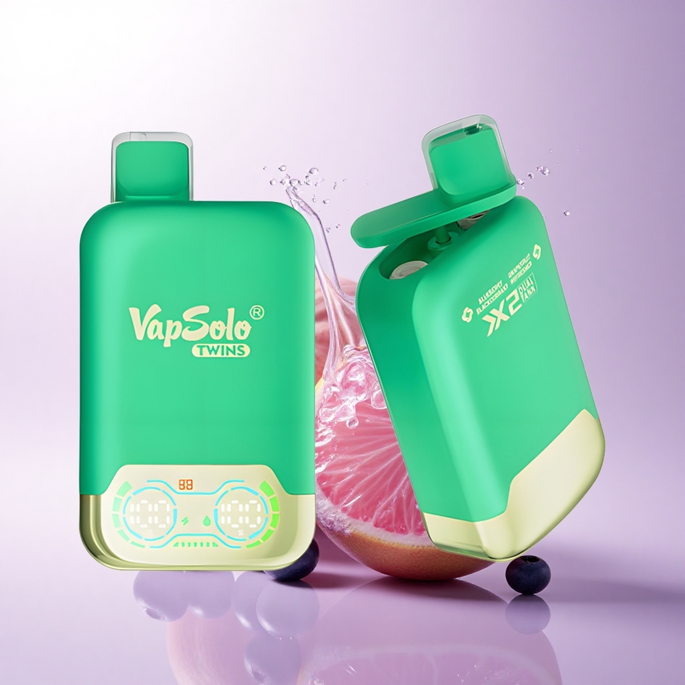 Vapsolo Twins 20000 Puffs توت أسود وجريب فروت منعش بـ 40 مل و 20000 نفخة