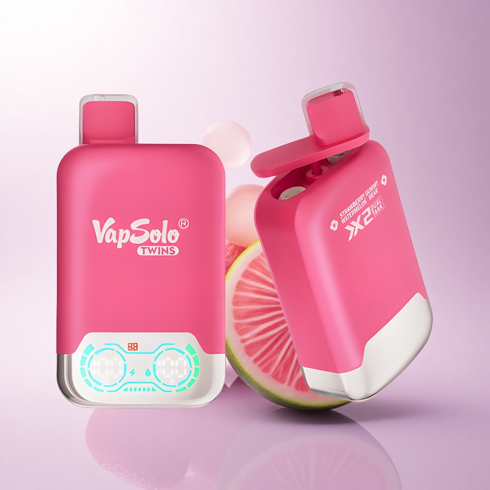 Vapsolo Twins 20000 Puffs فراولة بطيخ ودببة غميص مع 40 مل و 20000 نفخة