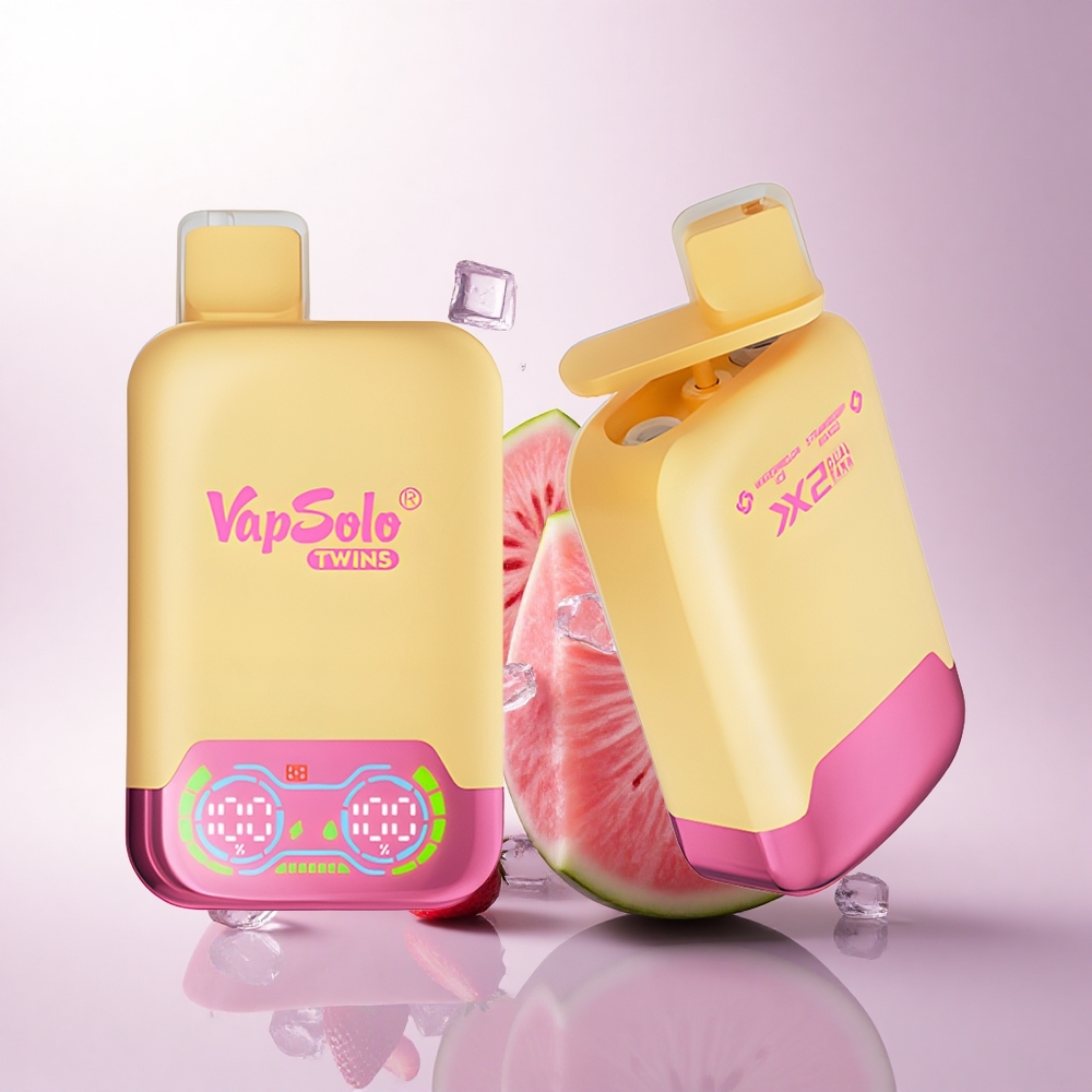 Vapsolo Twins 20000 Puffs بطيخ مثلج وفراولة مانجو مزدوج 40 مل