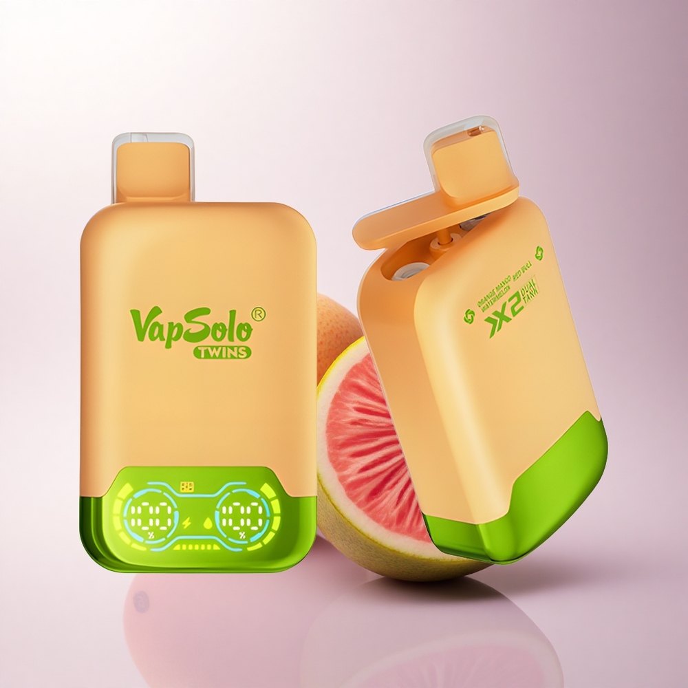 Vapsolo Twins 20000 Puffs عصير البرتقال والمانجو والبطيخ مع ريد بول 40 مل