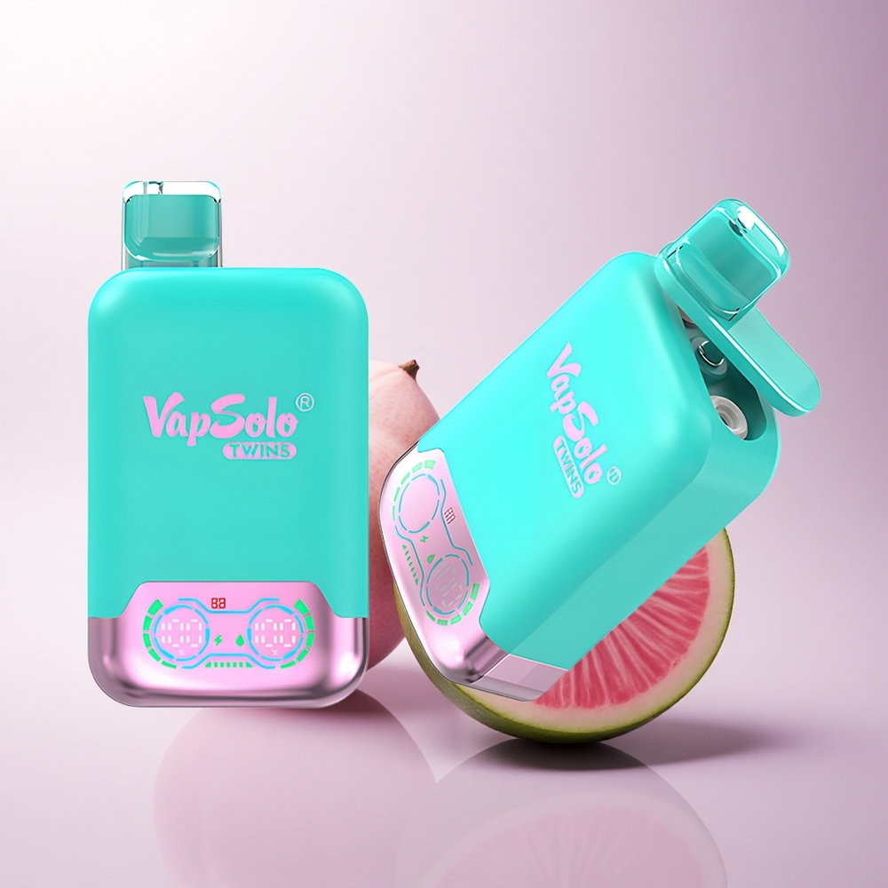 Vapsolo Twins 20000 Puffs ثلاثي البطيخ والتوت مع 40 مل و Type-C