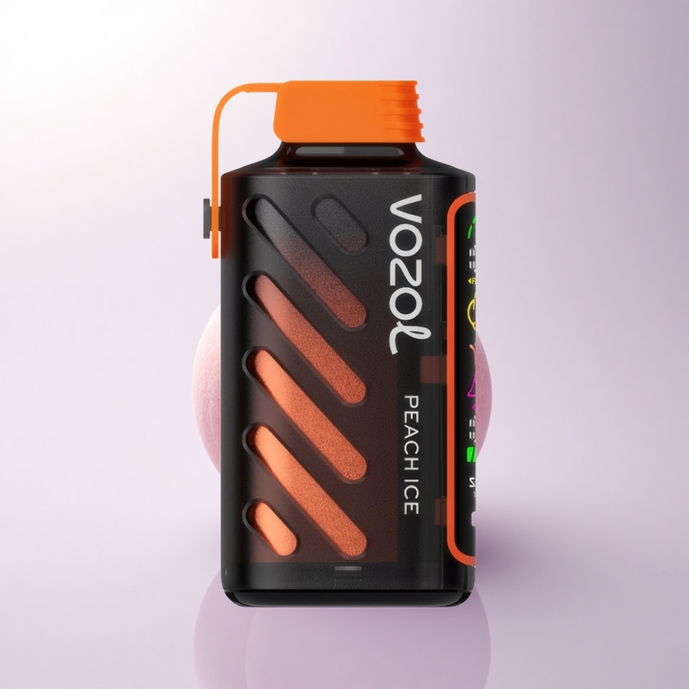 VOZOL Gear Power 20000 Puffs خوخ مثلج بثنائي شبكة وشاشة كاملة