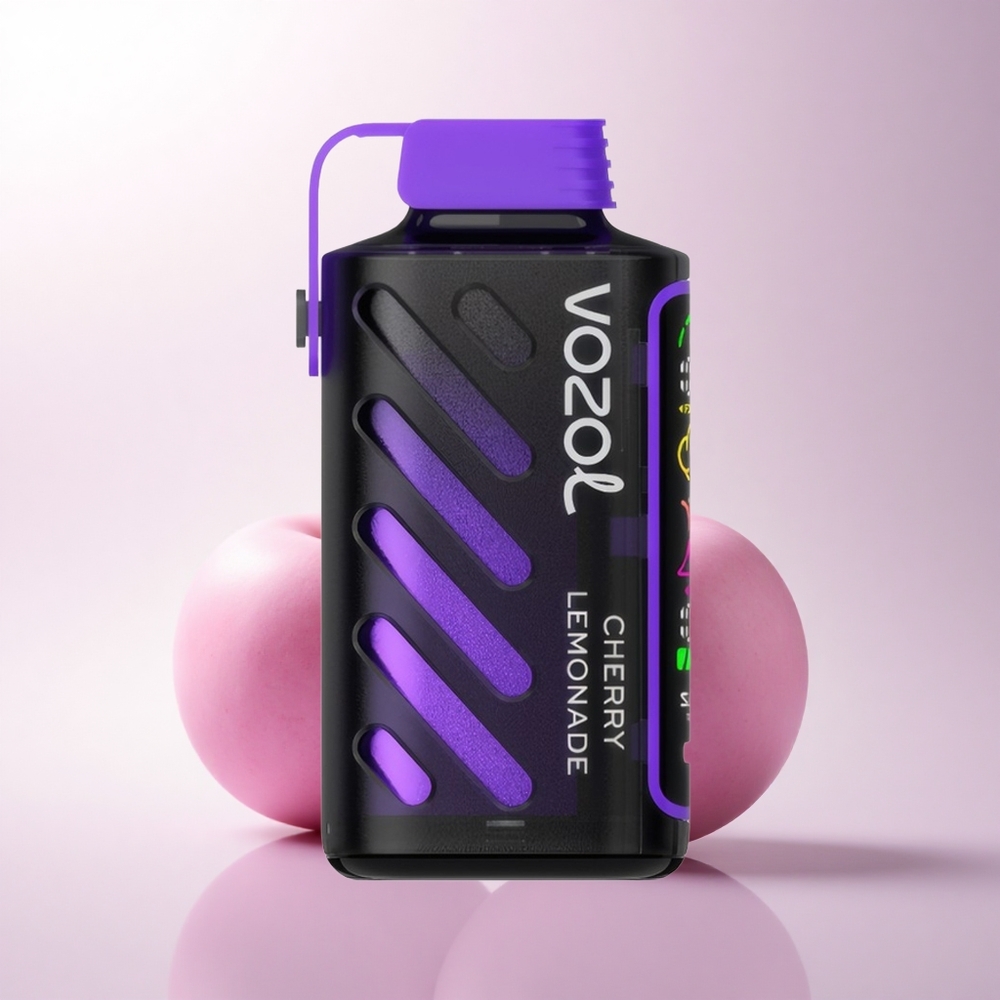 VOZOL Gear Power 20000 Puffs عصير الكرز والليمون مع تقنية S.i.L.C وشاشة كاملة وسعة 20 مل