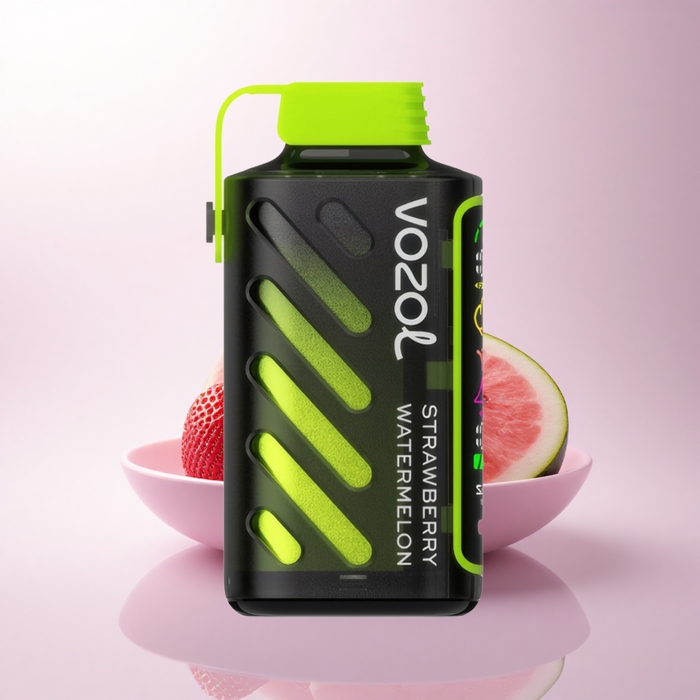 VOZOL Gear Power 20000 Puffs فراولة بطيخ بتقنية S.i.L.C. وشاشة كاملة وسعة 20 مل