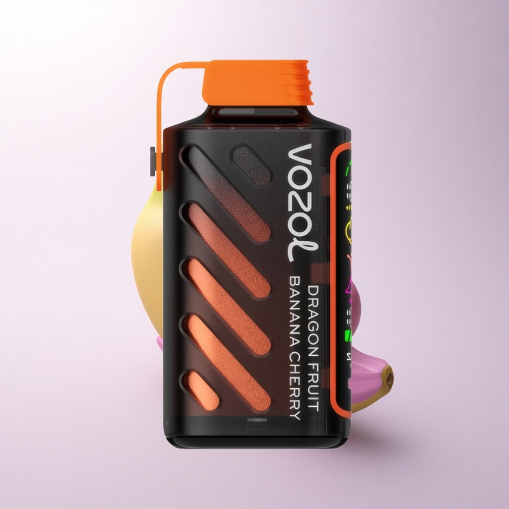 VOZOL Gear Power 20000 Puffs فاكهة التنين الموز الكرز مع تقنية S.i.L.C. وشاشة كاملة وسعة 20 مل