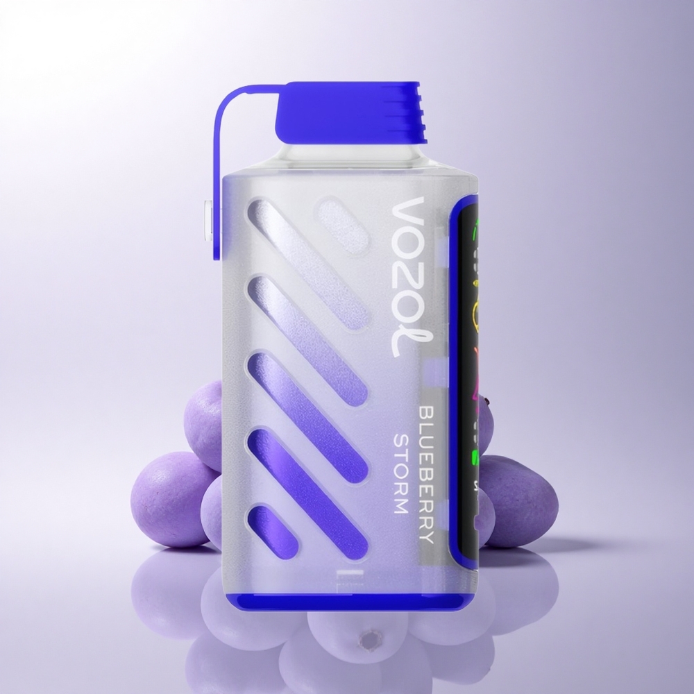 VOZOL Gear Power 20000 Puffs عاصفة التوت الأزرق مع شاشة كاملة وتقنية S.i.L.C.