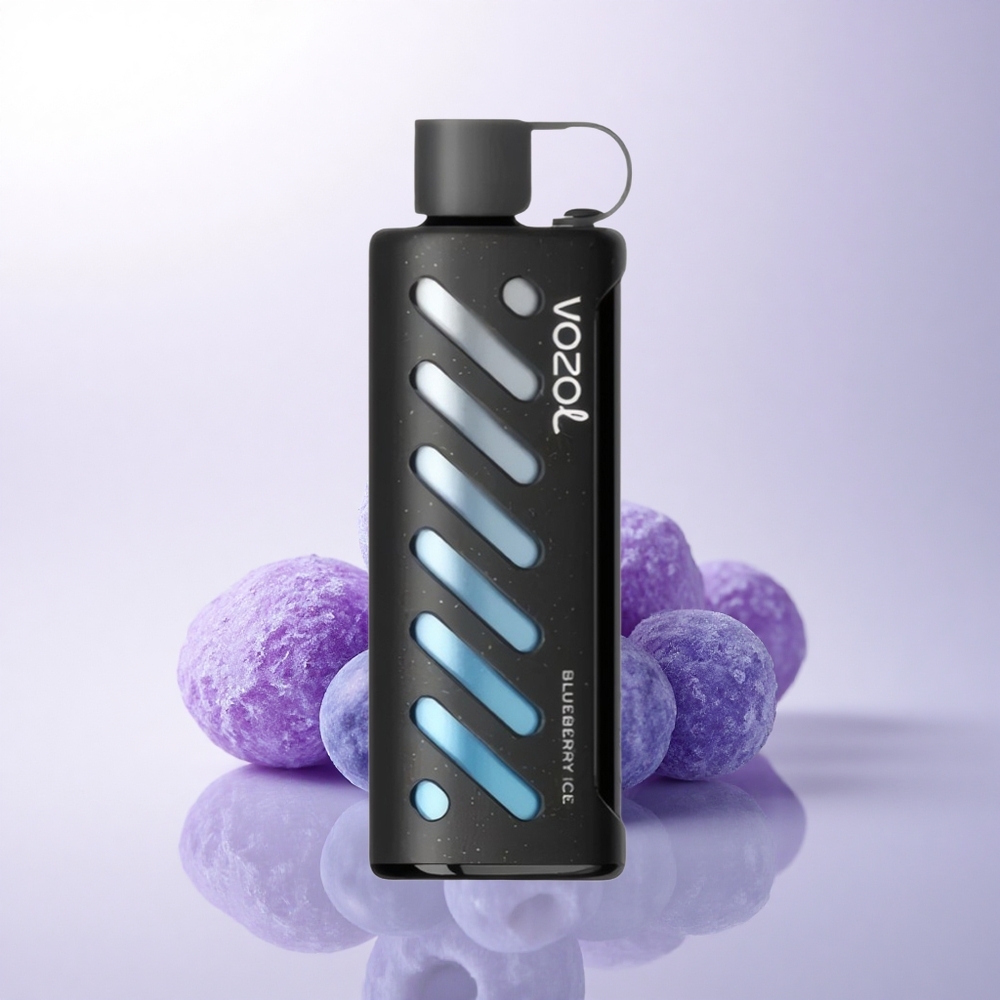 VOZOL Gear Shisha 25000 Puffs التوت الأزرق الجليدي مع 5 ملغ/مل و 1000 مللي أمبير