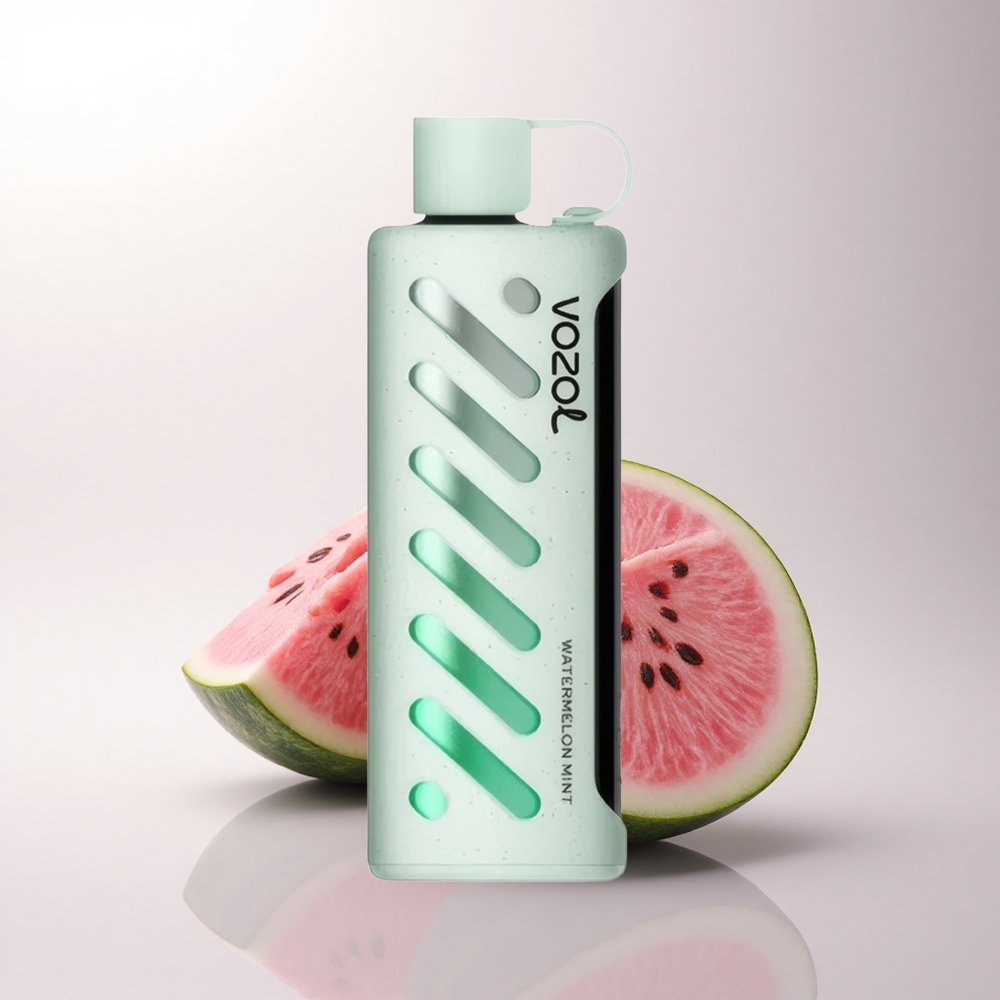 VOZOL Gear Shisha 25000 Puffs بطيخ بالنعناع مع شريحة ذكية ونظام مزدوج