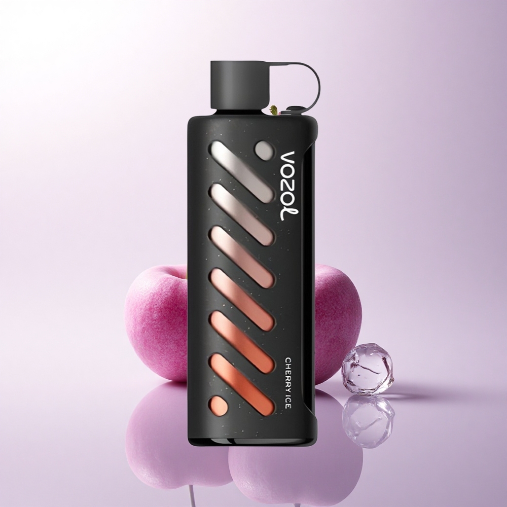 VOZOL Gear Shisha 25000 Puffs كرز جليدي مع شريحة ذكية ونكهات لذيذة