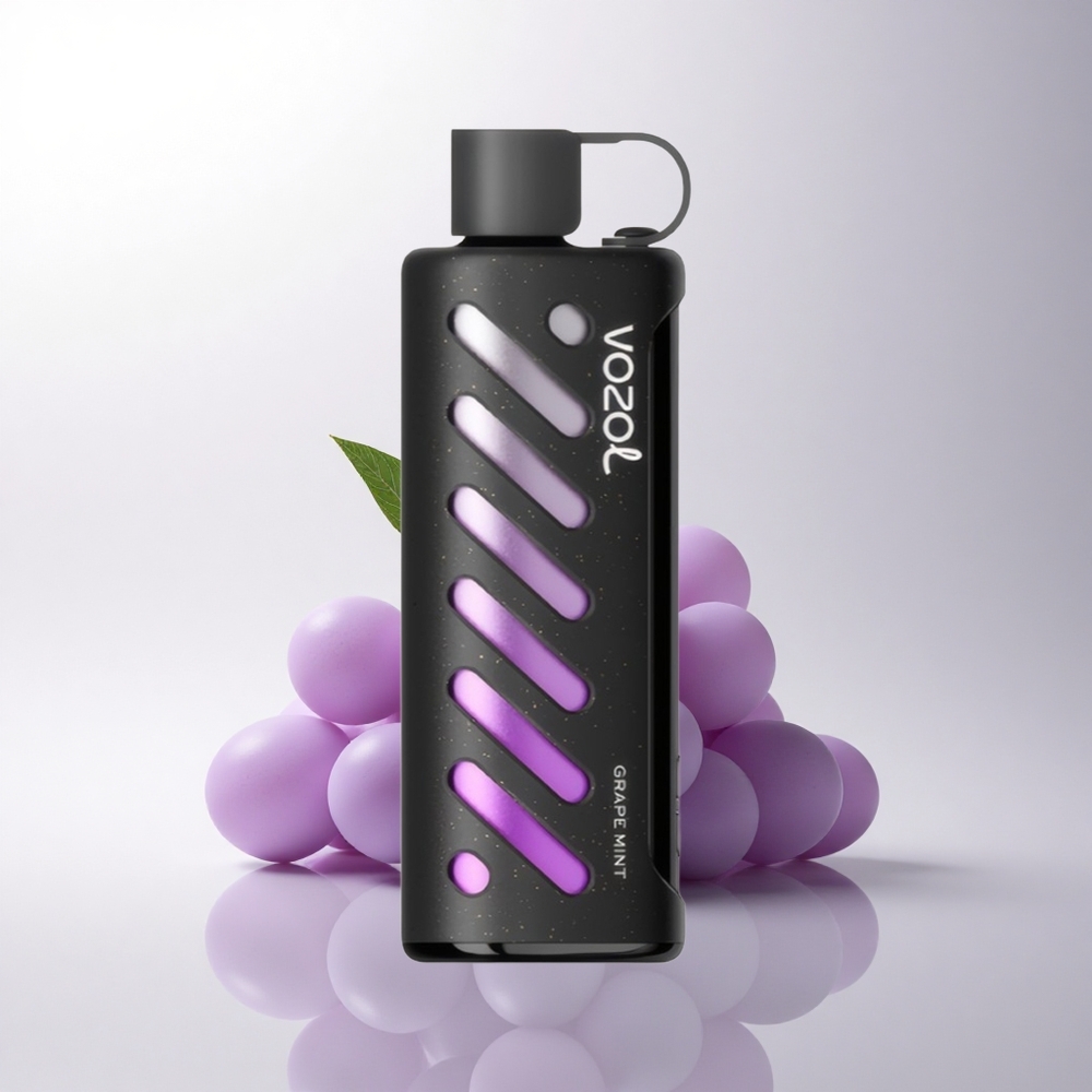 VOZOL Gear Shisha 25000 Puffs عنب بالنعناع بتقنية شبكة مزدوجة