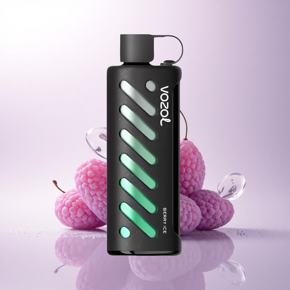 VOZOL Gear Shisha 25000 Puffs توت جليد مع شريحة ذكية ونكهات لذيذة