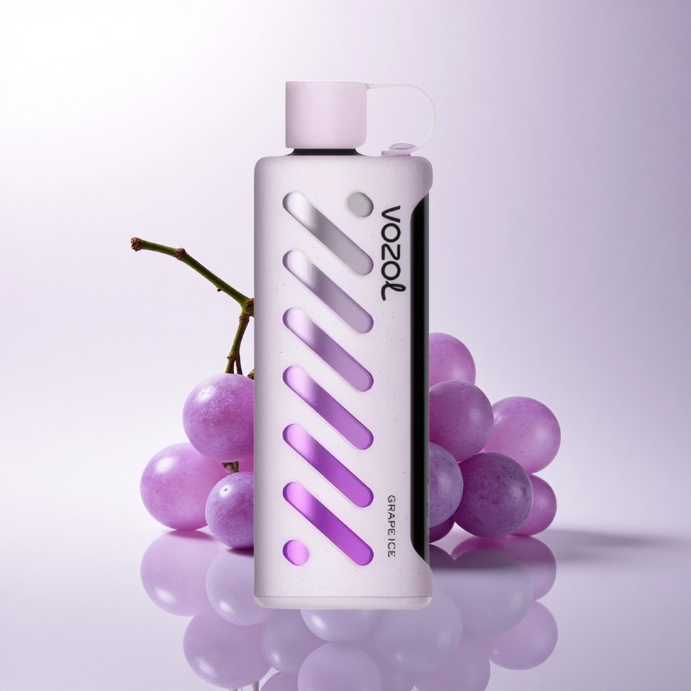 VOZOL Gear Shisha 25000 Puffs عنب الجليد مع تقنية S.i.L.C ونظام Dual Mesh