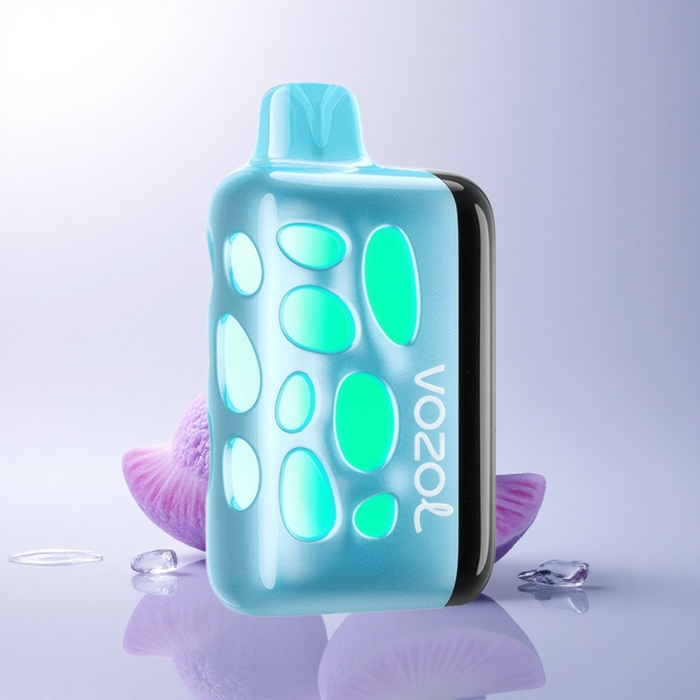 VOZOL RAVE 40000 Puffs أزرق توت الثلج مع شحن سريع وموسيقى الحفلة