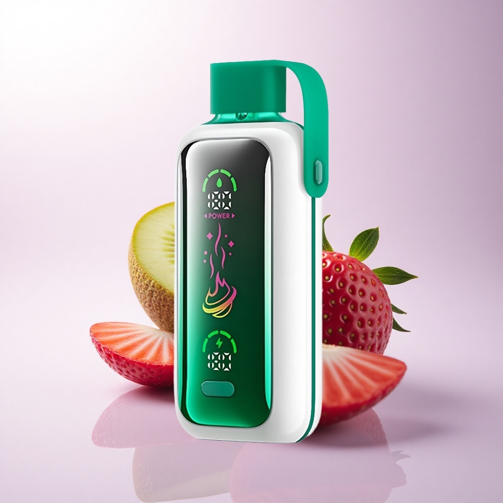 VOZOL Star 20000 Puffs فراولة كيوي بشاشة مرآة عالية الدقة وباترية 650 مللي أمبير