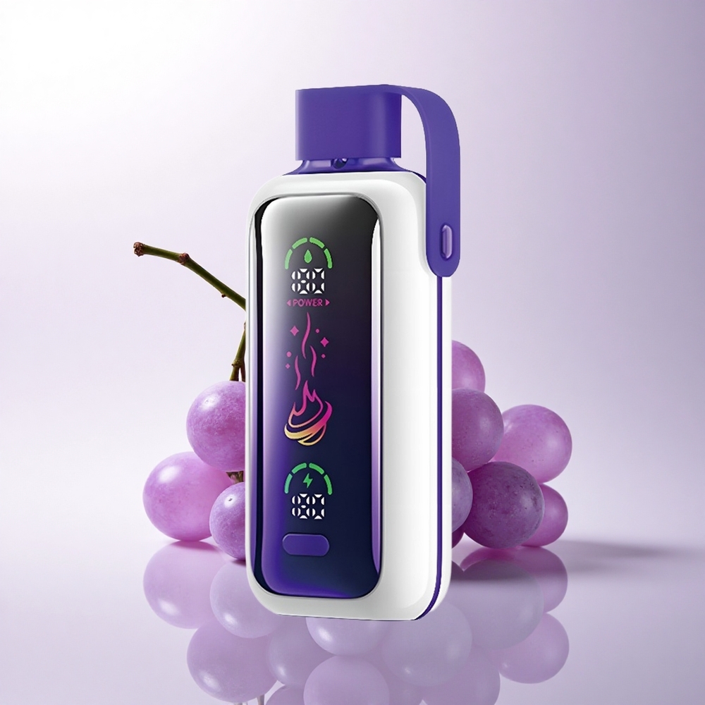 VOZOL Star 20000 Puffs عنب جليدي بشاشة عالية الدقة وثنائية الشبكة