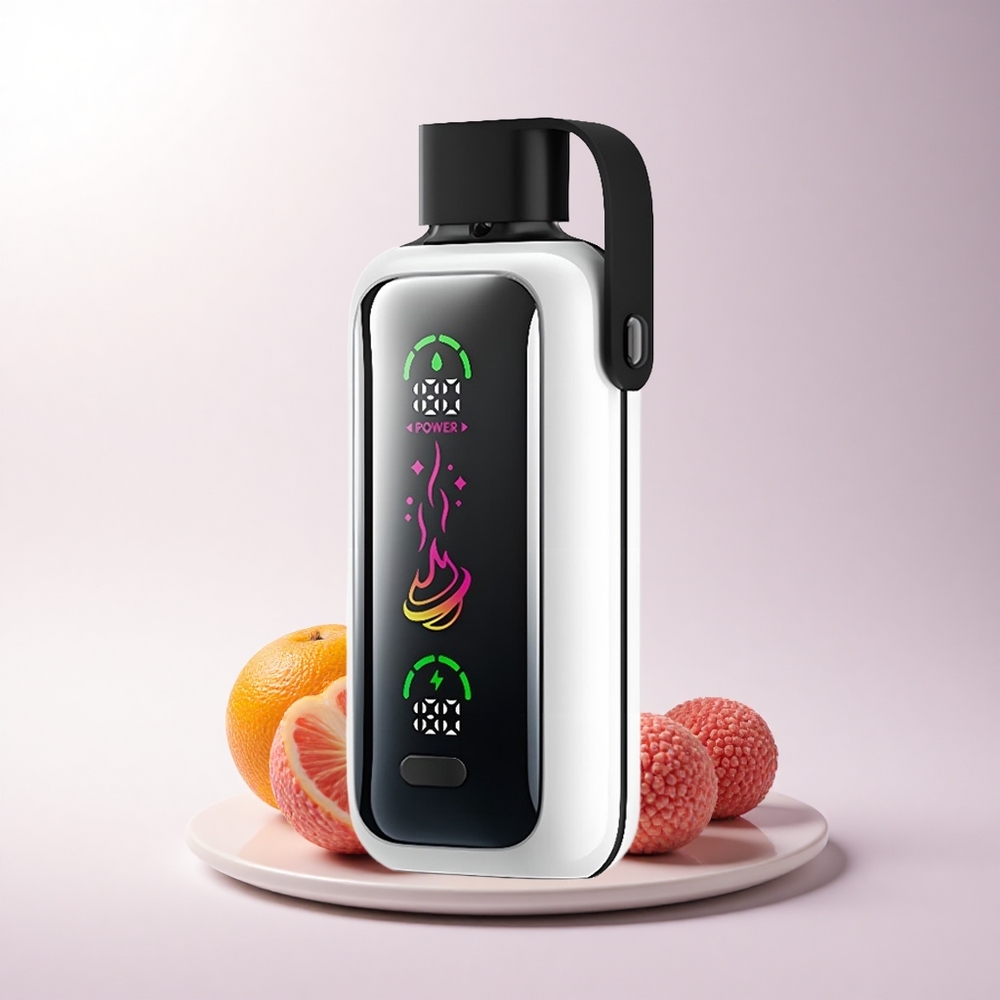 VOZOL Star 20000 Puffs برتقال أناناس ليتشي بشاشة مرآة عالية الدقة وثنائي الشبكة