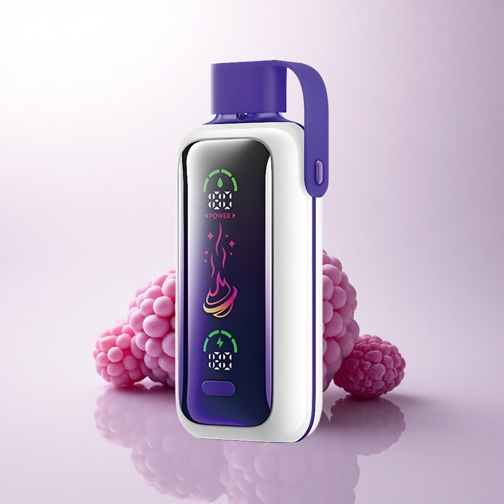 VOZOL Star 20000 Puffs عنب التوت المختلط مع شاشة مرآة عالية الدقة ونظام شبكة مزدوج