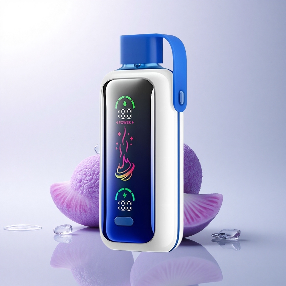 VOZOL Star 20000 Puffs الراز الأزرق الجليدي مع شاشة HD مزدوجة شبكة