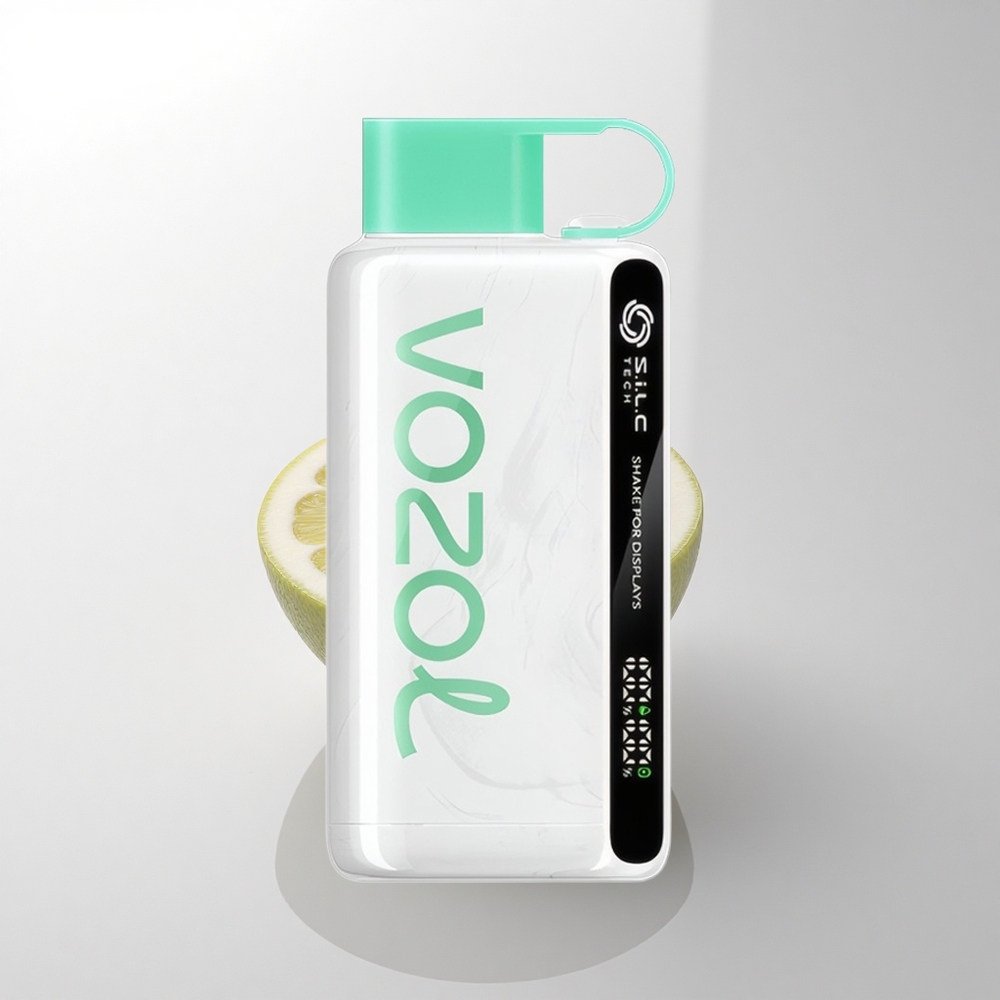 VOZOL STAR 9000/12000 Puffs ليمون نعناع مع شيك للعرض وتقنية شحن سريع وسعة بطارية 650 مللي أمبير