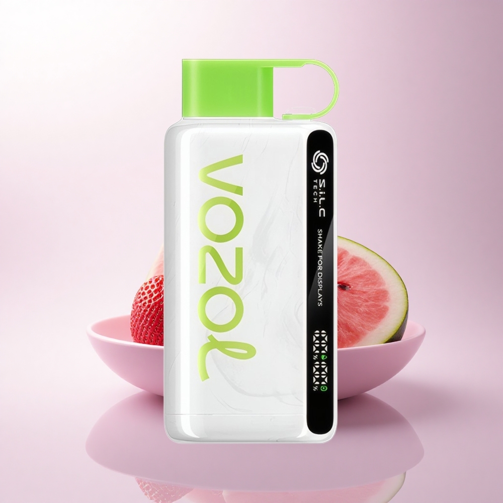 VOZOL STAR 9000/12000 Puffs فراولة بطيخ مع شوك للشحن السريع وحماية الفم