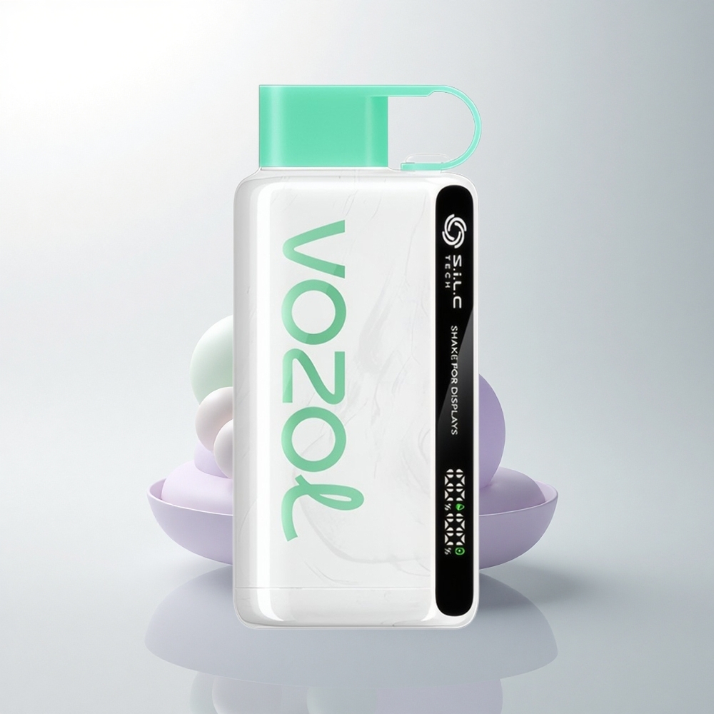 VOZOL STAR 9000/12000 Puffs نعناع بارد مع شاشة اهتزاز وتقنية شحن سريع