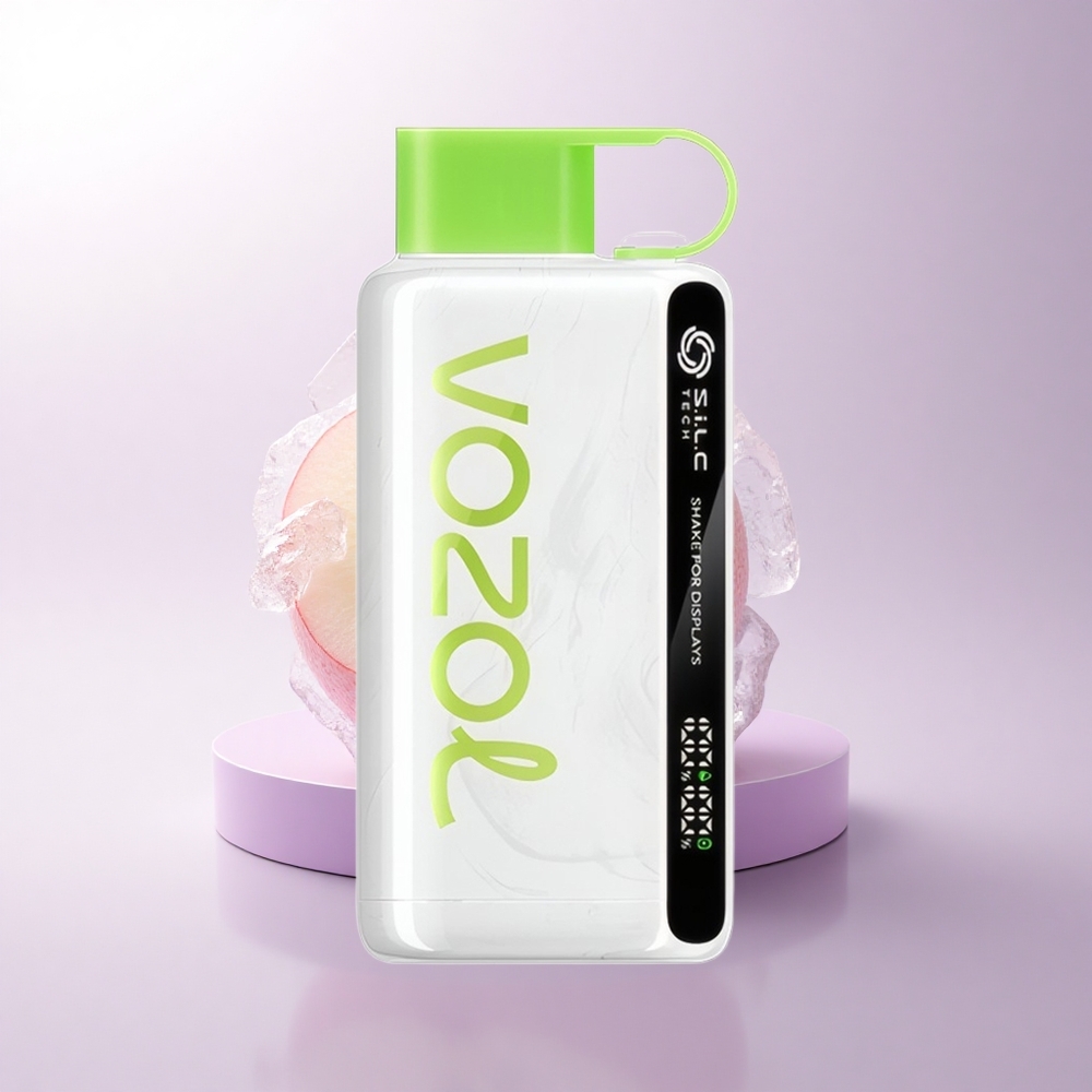 VOZOL STAR 9000/12000 Puffs تفاحة حامضة جليدية مع شاشة اهتزاز وتقنية شحن سريع