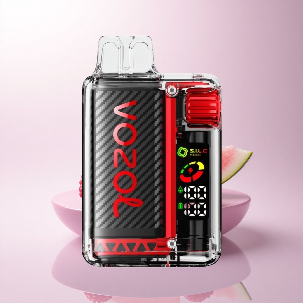 VOZOL Vista 20000 Puffs توت العليق البطيخي بشاشة OLED وتعديل 6 مستويات للواط